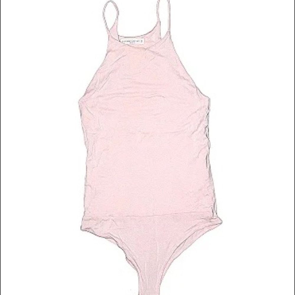 Wasabi + Mint Pink Sleeveless Bodysuit S